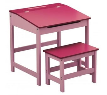 Picture of Premier Kids Pink Desk and Stool - Children Desk - [PRMH-BU-X2402X525] - (HP)