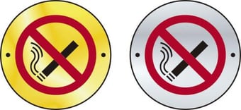 picture of Spectrum No smoking graphic door disc – SAA 75mm dia. - SCXO-CI-2443-0