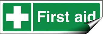 picture of First Aid Signs - First Aid - 300 X 100Hmm - Self Adhesive Vinyl - [AS-SA94-SAV]