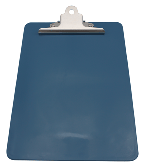 picture of Detectable Plastic Clipboard A4 - Heavy Duty Stainless Steel Clip - [DT-300-O06-P01-A10]