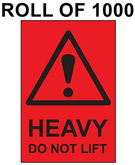 picture of Slingsby Self Adhesive Packaging Labels - 150 x 100mm - Heavy - Do Not Lift - Roll of 1000 - [SLB-423466] - (LP)
