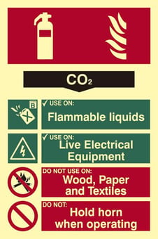 Picture of Spectrum Fire Extinguisher Composite - CO2 - PHO 200 x 300mm - [SCXO-CI-1575]