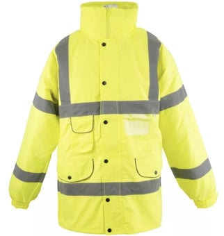 Picture of Hi-Vis Breathable Parka Yellow Jacket - BI-03 - (DISC-R)