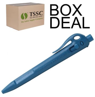 picture of Detectable Retractable Elephant Pen With Standard Ink - Black Ink - Box Deal 100 Pieces - [IH-DT104I02C11PA01]