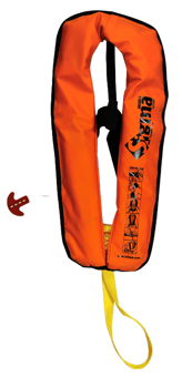 picture of Lalizas Sigma 170N ISO Work Vest - Auto - Adult - Orange Durable PVC Fabric Cover - [LZ-72154] - (LP)