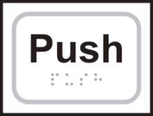 Picture of Push - Taktyle (100 x 75mm) - SCXO-CI-TK0319BKWH