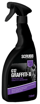 picture of SCRUBB G12 Graffiti-X Remover Trigger Spray 750ml - [ORC-G12SC-T75]