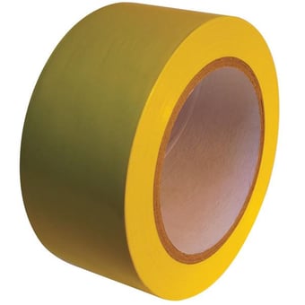 picture of Self Adhesive - 50mm x 33m - Yellow PVC Floor Marking Tape - [EM-5013YE50X33]