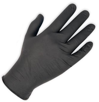 picture of DG-Black Nitrile Food Safe Disposable Gloves - Box of 50 Pairs - UC-DG-BLACK