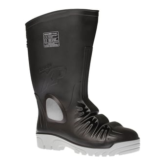 Picture of Portwest Mettamax Safety Black Wellington Boot -S5 - M - SRA - PW-FD85BKR