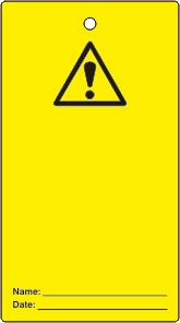 Picture of Spectrum Lockout tags - ‘Caution blank for user completion’ - (Single sided 10 pack) - SCXO-CI-LOK112