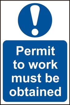 picture of Spectrum Permit To Work Must Be Obtained – PVC 400 x 600 mm - SCXO-CI-1693