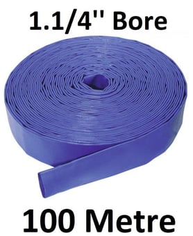 picture of 100 Metre 1.1/4" Bore - High Pressure Layflat Hose - 19kg - [HP-HPLFL114/100]