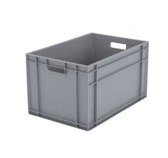 picture of BiGDUG Euro Stacking Box - 340h x 400w x 600d mm - 62 Litre Capacity - Grey - [BDU-BNB4633G]