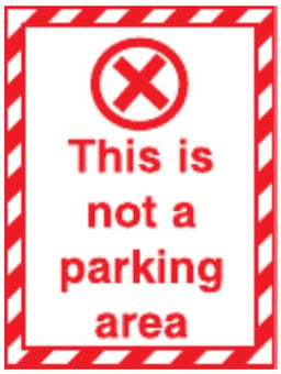 Picture of No Parking Area Sign - 150 x 200Hmm - Rigid Plastic - [AS-PR73A-RP]