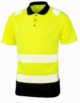 Picture of Result Recycled Safety Fluorescent Yellow Polo Shirt - BT-R501X-FY