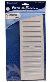 Picture of Plastic Hit & Miss Vents - White - 229 x 76mm - CTRN-CI-VE01P