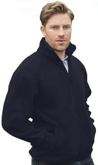 Picture of Absolute Apparel Brumal Full Zip Navy Blue Fleece - High Collar - AP-AA64NAV
