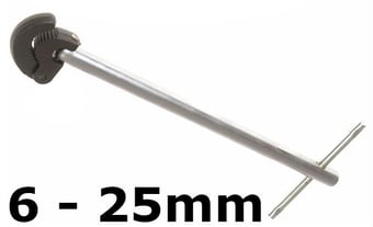 picture of Faithfull Adjustable Basin Wrench 6 - 25mm - [TB-FAIBWADJ]