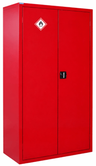 picture of QMP Flammable Liquid Storage Cupboard - 3 Shelves - 1800H x 1200W x 460D mm - [QM-CFL181246ZRX] - (LP)