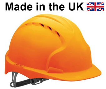 picture of JSP - The New EVO 3 Vented Orange Hard Hat - Standard Peak & Slip Ratchet Harness - [JS-AJF160-000-800]