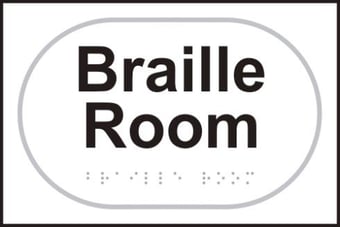 picture of Spectrum Braille room – Taktyle 225 x 150mm - SCXO-CI-TK2454BKWH