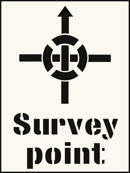 Picture of Survey Point Stencil (190 x 300mm) - SCXO-CI-9540