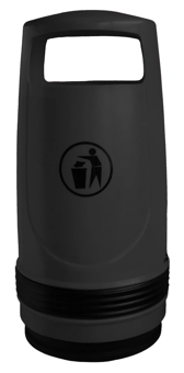 picture of Melba Swintex Merlin Litter Bin 90L - Black - [MLB-2MERLIN-BLK]