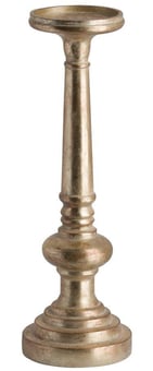 picture of Hill Interiors Antique Brass Effect Tall Candle Holder - [PRMH-HI-19823]