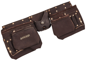 picture of Amtech 12 Pocket Heavy Duty Leather Tool Belt - [DK-N1055]