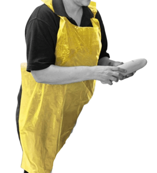 picture of Shield Standard Length Disposable Aprons on a Roll Yellow - [BM-A2Y/R]