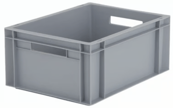 Picture of BiGDUG Euro Stacking Box - 175h x 300w x 400d mm - 15L - Grey - Box Deal of 10 - [IH-BDU-BNB4316G] - (LP)