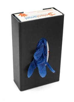 picture of Detectable Wall Mountable Enclosed Dispenser - Black - [DT-451-A156-P02]