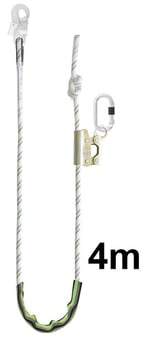 picture of Kratos Kernmantle Work Positioning Lanyard with Grip Adjuster - 4 mtr - [KR-FA4090340]