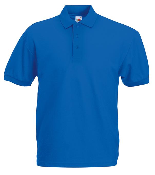 picture of Fruit of The Loom Men's Polycotton Poloshirt - Royal Blue - BT-63402-ROYB