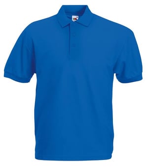 picture of Fruit of The Loom Men's Polycotton Poloshirt - Royal Blue - BT-63402-ROYB