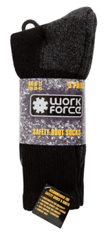 picture of Work Force Heavy Duty Safety Boot Socks 3 Pack - [AP-WFH0090]