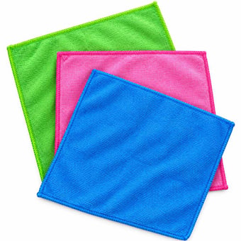 Picture of Buzz Microfibre Cleaning Cloths - 25 x 25 cm - 3 Pack - [OTL-320499]