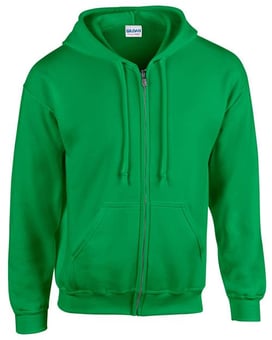 picture of Gildan Heavy Blend - Adult Full Zip Hooded Sweatshirt - 279gm - Irish Green - BT-18600-IGR