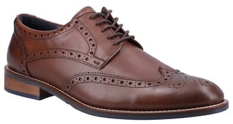 picture of Hush Puppies Dustin Brogue Shoe - Chocolate - FS-36819-68805