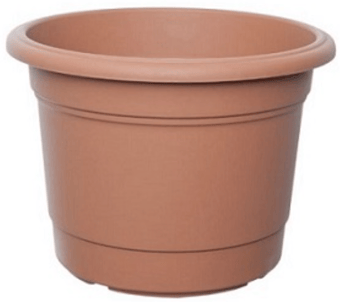 picture of Whitefurze 35cm Round Milano Planter - Terracotta - [WHF-G01R353]