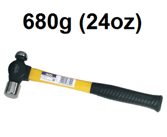 picture of Draper - Fiberglass Shafted Ball Pein Hammer - 680g (24oz) - [DO-63349]