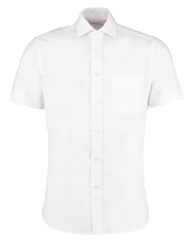 Picture of Kustom Kit Mens Premium Non Iron Short Sleeve Shirt - White - BT-KK115-WHT