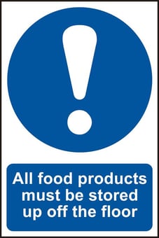 Picture of Spectrum All food products must be stored up off the floor - PVC 200 x 300mm  - SCXO-CI-0415