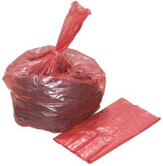 Picture of Red Dissolvable Strip Bags 15kg - Box of 200 - [OL-070.658]