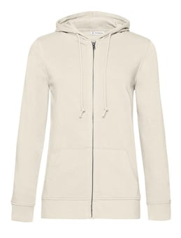 picture of B&C Women's Organic Zipped Hood - Off White - BT-WW36B-OWHT