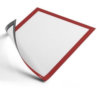Picture of Durable - DURAFRAME Magnetic A4 - Red - Pack of 5 - [DL-486903]