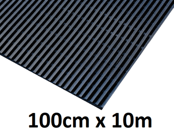 picture of Interflex Splash Multi-Use Anti-Slip Mat Black - 100cm x 10m Roll - [BLD-IF3933BL]