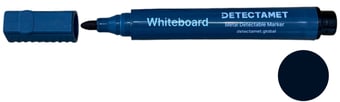 picture of Detectable Whiteboard Marker Pen - Black Bullet Tip - Single - [DT-145-A06-P02-A07]