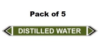 picture of Flow Marker - Distilled Water - Green - Pack of 5 - [CI-13424]